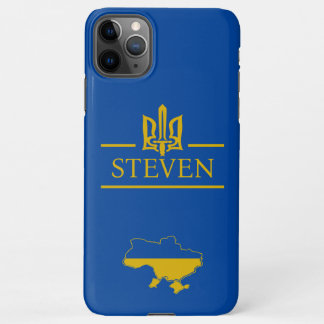 Ukrainian symbols and Name of Golden font iPhone 11Pro Max Case