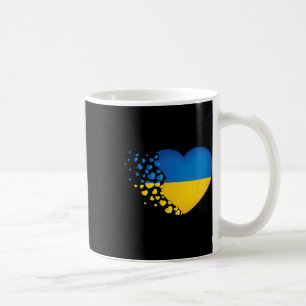 Ukrainian Symbols Ukrainian Flag Heart Love Coffee Mug