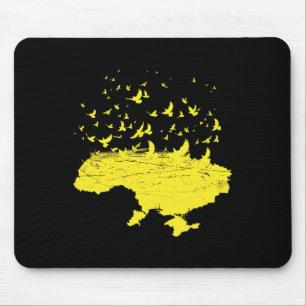 Ukrainian Symbols Ukrainian Ukraine Map Free Bird Mouse Mat