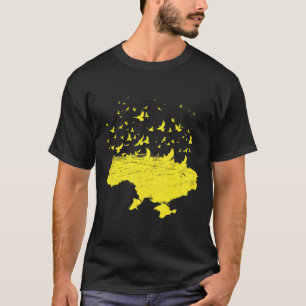 Ukrainian Symbols Ukrainian Ukraine Map Free Bird  T-Shirt