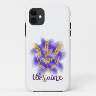 Ukrainian trident made of wheat ear iPhone 11 case