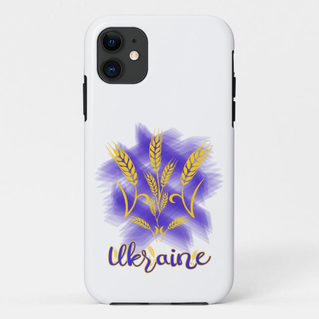 Ukrainian trident made of wheat ear Case-Mate iPhone case (Back)