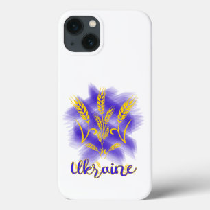 Ukrainian trident made of wheat ear iPhone 13 case