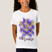 Ukrainian trident made of wheat ear