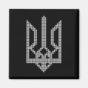 Ukrainian Trident Symbol - I Stand With Ukraine Magnet