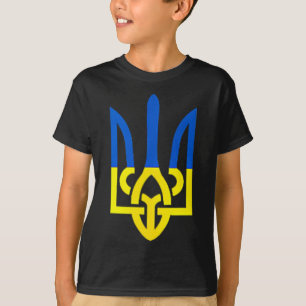 Ukrainian Trident Symbol - Ukraine Flag Support Pa T-Shirt