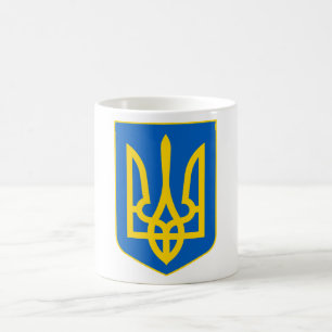 Ukrainian Tryzub Blue & Gold Mug