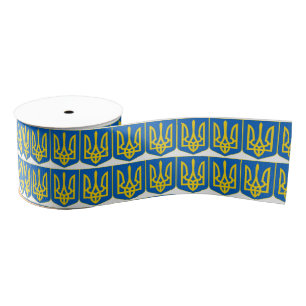 Ukrainian Tryzub Grosgrain Ribbon
