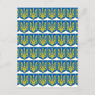 Ukrainian Tryzub Postcard