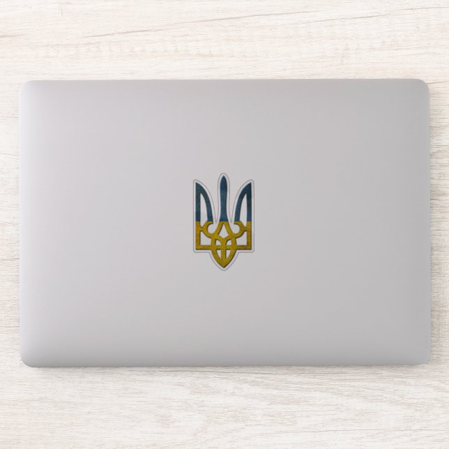 Ukrainian Tryzub Sticker (Computer)
