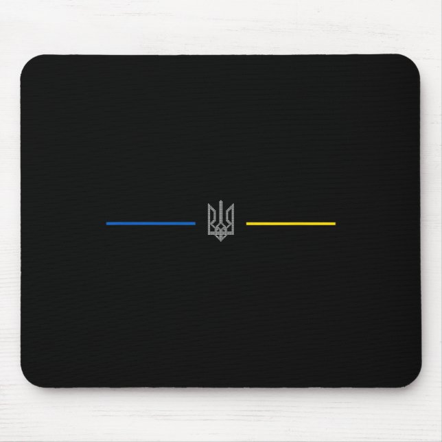 Ukrainian Tryzub Symbol - Ukraine Trident 2  Mouse Mat (Front)