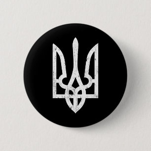 Ukrainian Tryzub Symbol - Ukraine Trident For Wome 6 Cm Round Badge