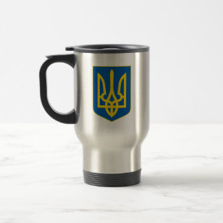 Ukrainian Tryzub (Trident) - Coat of Arms  Travel Mug
