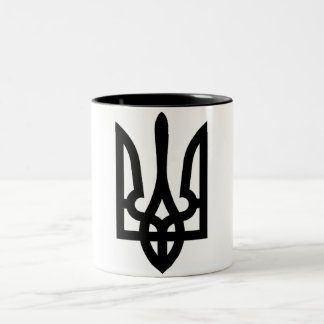 Ukrainian Tryzub Two-Tone Coffee Mug