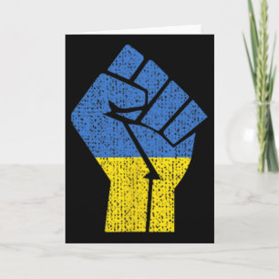 Ukrainian Ukraine Flag For Men Women Kids Card