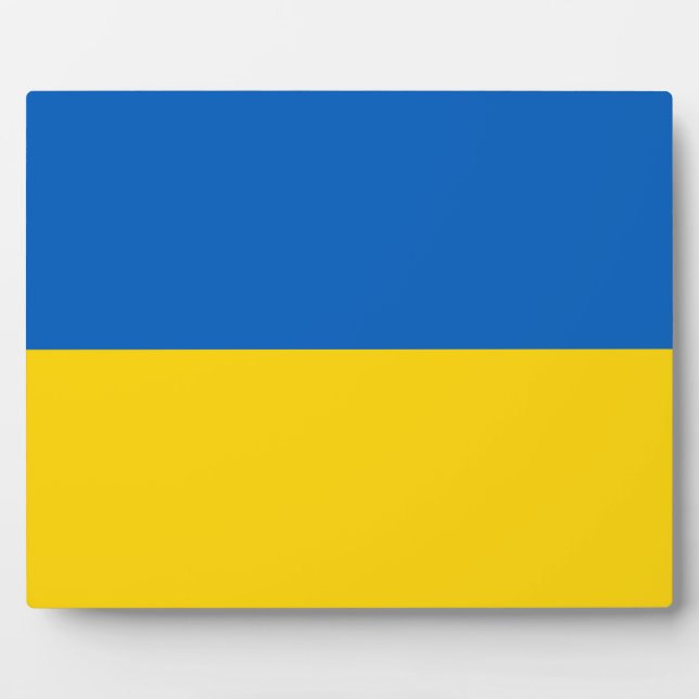 Ukrainian (Ukraine) Flag Plaque (Front)