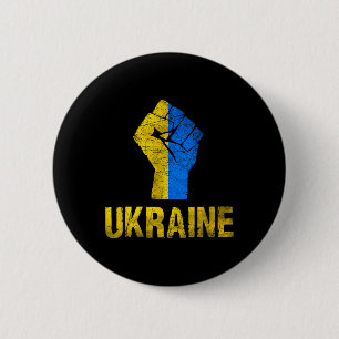 Ukrainian Ukraine Flag Vintage Ukraine Flag 6 Cm Round Badge