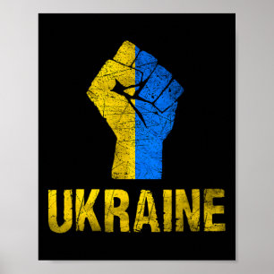 Ukrainian Ukraine Flag Vintage Ukraine Flag  Poster