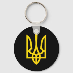 Ukrainian Ukraine Trident Zelensky Golden Trident Key Ring