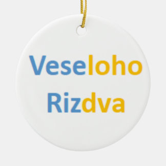 ukrainian veseloho rizdva ceramic tree decoration