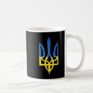 Ukrainian vintage trident the pocket heart support coffee mug