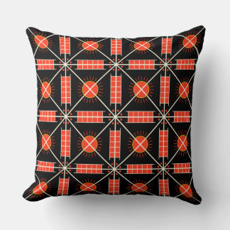 Ukrainian Volyhnian Sun Pattern Throw Pillow