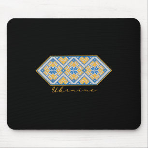 Ukrainian Vyshyvanka Traditional Ornament Of Ukrai Mouse Mat