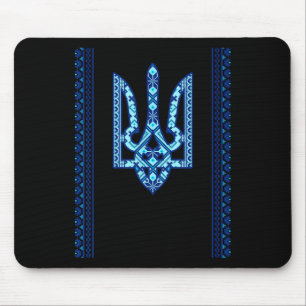 Ukrainian Vyshyvanka Tryzub Design National Ukrain Mouse Mat