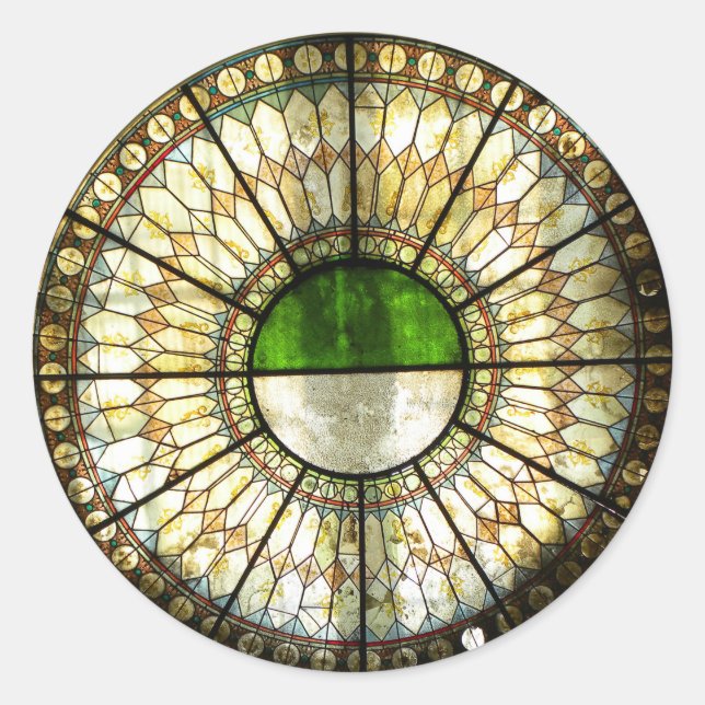 Ukrainian Window Classic Round Sticker (Front)