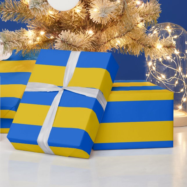 Ukrainian Wrapping Paper | Ukraine Flag Gift Wrap (Holidays)