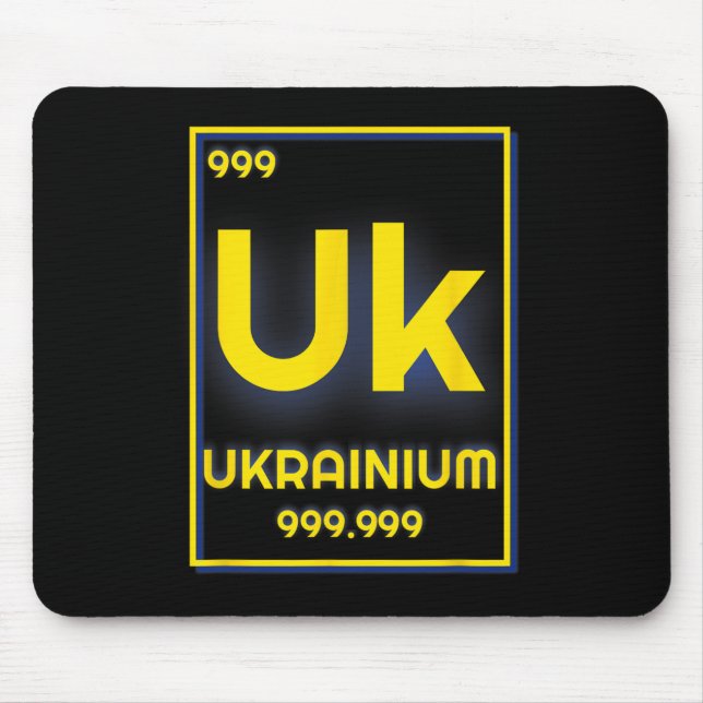 Ukrainium Element Chemistry Smart Ukraine Patrioti Mouse Mat (Front)