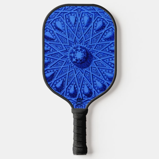 Ukranian colours pickleball paddle (Front)