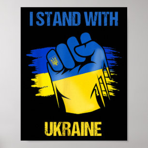 Ukrayina Slava Support Ukraine Stand With Ukraine Poster