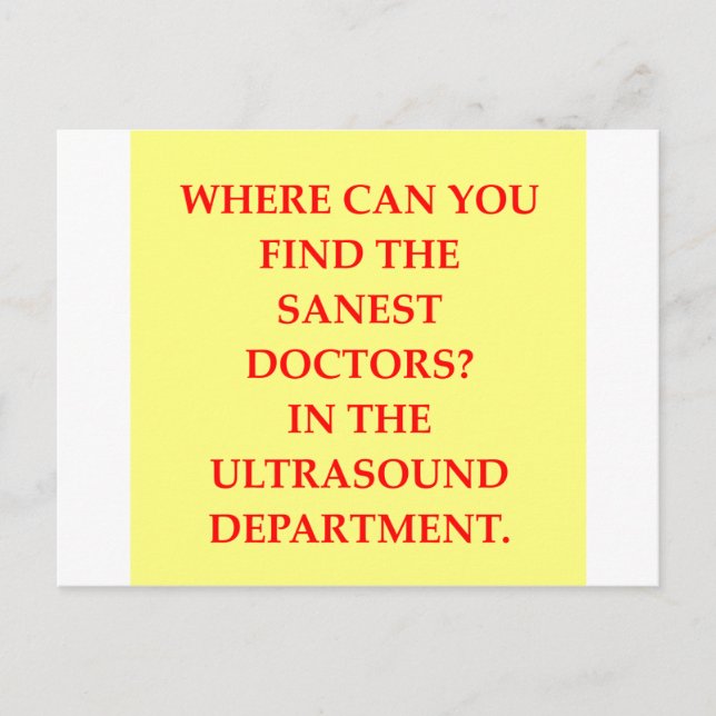 uktra sound joke postcard (Front)