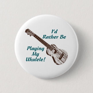 Ukulele 6 Cm Round Badge