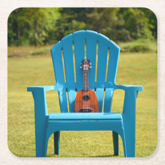 Ukulele and an Adirondack chair - coasters