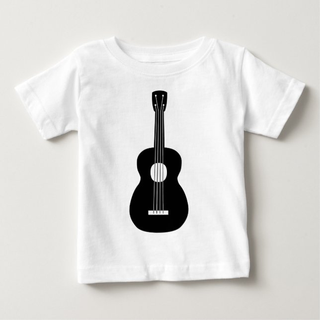 Ukulele - Black Baby T-Shirt (Front)
