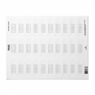 Ukulele Chord Chart 5-Fret Grey Template Stickers