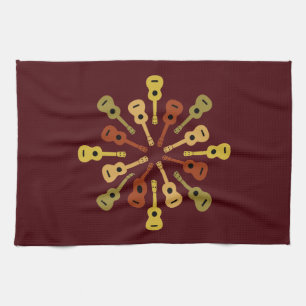 Ukulele custom kitchen towels