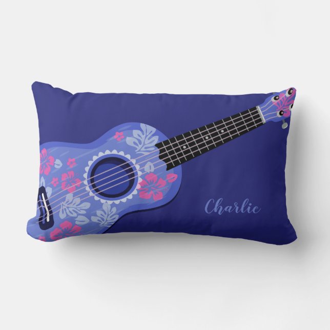 Ukulele custom name throw pillows (Front)