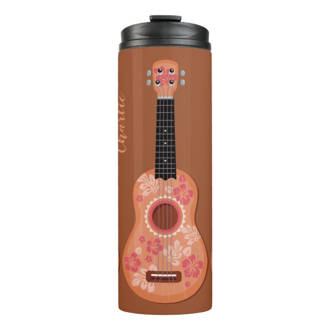 Ukulele custom name tumbler (Front)