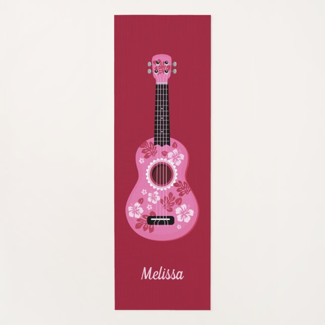 Ukulele custom name yoga mat (Front)