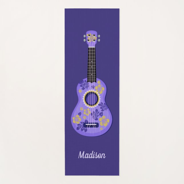 Ukulele custom name yoga mat (Front)