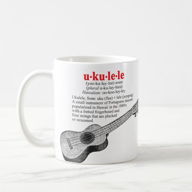 Ukulele Definition Mug (Left)