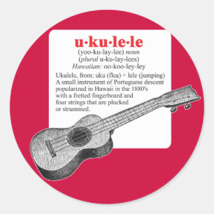 Ukulele Definition Sticker