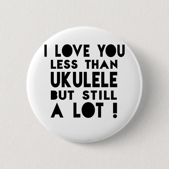 Ukulele Designs 6 Cm Round Badge (Front)