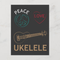 Ukulele Gift- Peace Love Ukelele Uke Love