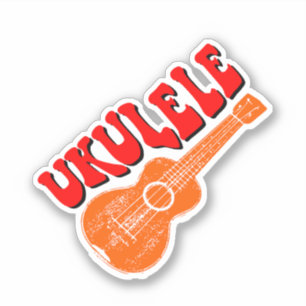 Ukulele Groovy Text Art