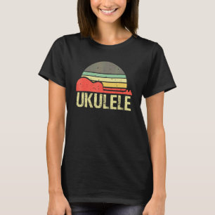 Ukulele Guitar Hawaii Music Sunset Music Uke Uku T-Shirt