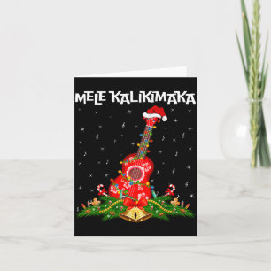 Ukulele Hawaiian Mele Kalikimaka Ukulele Guitar Ch Card